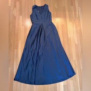 Navy Alfred Sung Floor Length Size 14